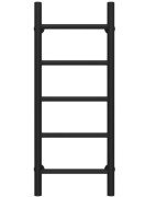 Сушка для рушників водяна Deffi Оріон П5 400х800 нижнє підключення чорний C.OR.80.40.5.B.A