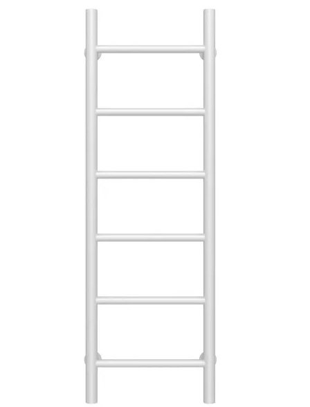 Полотенцесушитель водяной Deffi Орион П6 400х1000 нижнее подключение белый C.OR.100.40.6.W.A