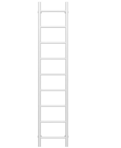 Сушка для рушників водяна Deffi Оріон П9 300х1600 бічне ліве підключення білий C.OR.160.30.9.W.B