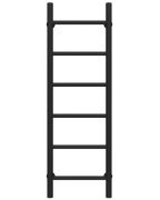 Полотенцесушитель водяной Deffi Орион П6 400х1000 боковое левое подключение черный C.OR.100.40.6.B.B