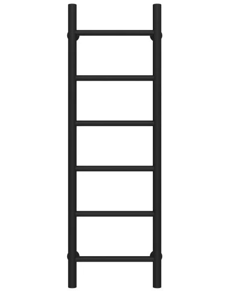 Сушка для рушників водяна Deffi Оріон П6 400х1000 бічне праве підключення чорний C.OR.100.40.6.B.C