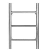 Полотенцесушитель водяной Deffi Орион П3 400х500 боковое правое подключение хром C.OR.50.40.3.C.C