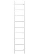 Сушка для рушників водяна Deffi Оріон П9 300х1600 бічне ліве підключення білий C.OR.160.30.9.W.B