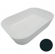 Раковина для ванной Hatria Happy Hour Slim Alchemy 18:00 S 55х38 см фаянс черное дерево A0Y2A006