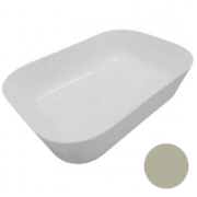 Раковина для ванної Hatria Happy Hour Slim Alchemy 18:00 S 55х38 см фаянс пісок A0Y2A026