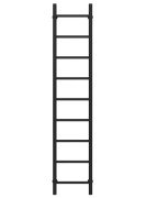 Полотенцесушитель водяной Deffi Орион П9 300х1600 боковое правое подключение черный C.OR.160.30.9.B.C