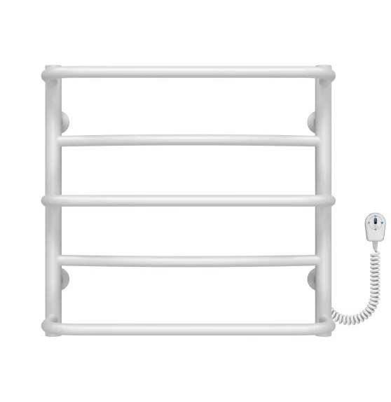 Электрический полотенцесушитель Deffi Аквамикс П5 400х500 правое подключение белый C.AM.50.40.5.E.W.R.5