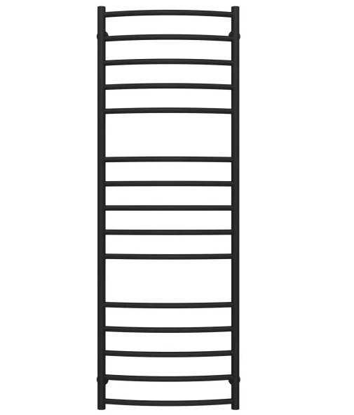 Сушка для рушників водяна Deffi Класик Еліт П15 600х1500 бічне ліве підключення чорний C.KE.150.60.15.B.B