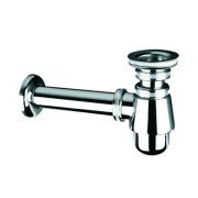 Сифон для раковины и биде McAlpine 220+255СВ со сливом и пробкой латунь/хром А0047337