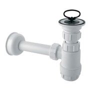 Сифон для раковины и биде McAlpine HC1L со сливом и пробкой 1 1/4х32 мм пластик А0047302