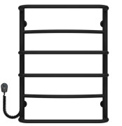 Электрический полотенцесушитель Deffi Аквамикс П6 400х700 левое подключение черный C.AM.70.40.6.E.B.L.5