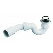 Сифон для душевого поддона McAlpine HC25-POL 50мм  трубный со сливом H103 мм 70х50 мм А0047669