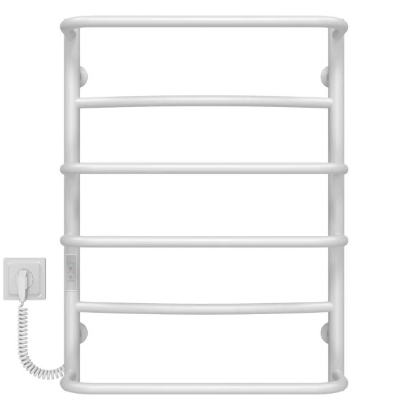 Електрична сушарка для рушників Deffi Аквамікс П6 400х700 ліве підключення WD03 білий C.AM.70.40.6.E.W.L.3