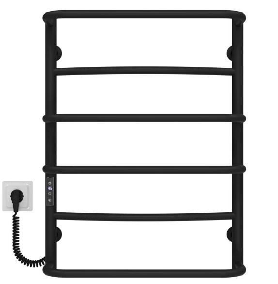 Электрический полотенцесушитель Deffi Аквамикс П6 400х700 левое подключение JD03 черный C.AM.70.40.6.E.B.L.1