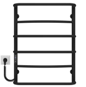 Электрический полотенцесушитель Deffi Аквамикс П6 400х700 левое подключение JD03 черный C.AM.70.40.6.E.B.L.1