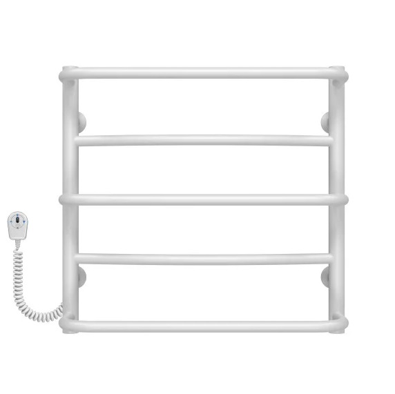 Электрический полотенцесушитель Deffi Аквамикс П5 500х500 левое подключение белый C.AM.50.50.5.E.W.L.5