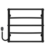 Электрический полотенцесушитель Deffi Аквамикс П5 500х500 левое подключение черный C.AM.50.50.5.E.B.L.5