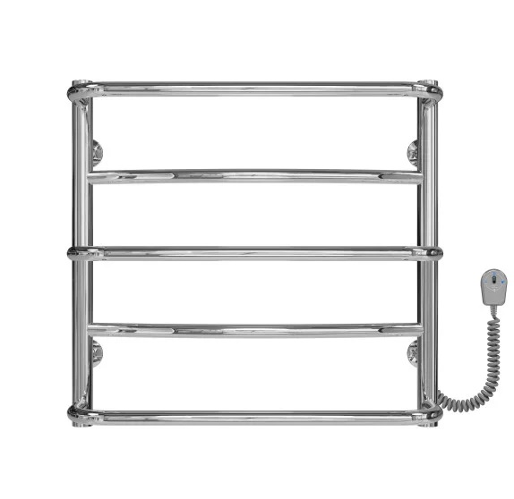 Электрический полотенцесушитель Deffi Аквамикс П5 500х500 правое подключение хром C.AM.50.50.5.E.C.R.5