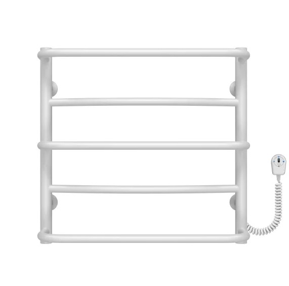 Электрический полотенцесушитель Deffi Аквамикс П5 500х500 правое подключение белый C.AM.50.50.5.E.W.R.5