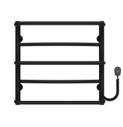 Электрический полотенцесушитель Deffi Аквамикс П5 500х500 правое подключение черный C.AM.50.50.5.E.B.R.5