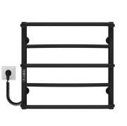 Электрический полотенцесушитель Deffi Аквамикс П5 500х500 левое подключение JD03 черный C.AM.50.50.5.E.B.L.1