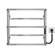 Электрический полотенцесушитель Deffi Аквамикс П5 500х500 правое подключение JD03 хром C.AM.50.50.5.E.C.R.1