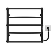 Электрический полотенцесушитель Deffi Аквамикс П5 500х500 правое подключение JD03 черный C.AM.50.50.5.E.B.R.1