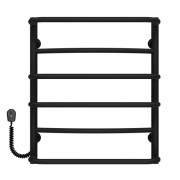 Електросушарка для рушників Deffi Аквамікс П6 500х600 ліве підключення чорний C.AM.60.50.6.E.B.L.5