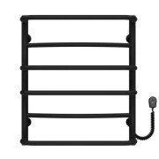 Електросушарка для рушників Deffi Аквамікс П6 500х600 праве підключення чорний C.AM.60.50.6.E.B.R.5