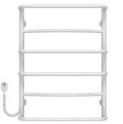 Электрический полотенцесушитель Deffi Аквамикс П6 400х700 левое подключение белый C.AM.70.40.6.E.W.L.5