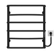 Электрический полотенцесушитель Deffi Аквамикс П6 500х600 правое подключение JD03 черный C.AM.60.50.6.E.B.R.1