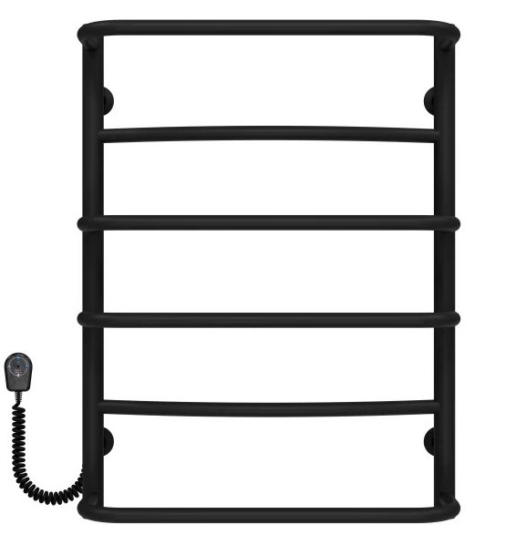 Електросушарка для рушників Deffi Аквамікс П6 400х700 ліве підключення чорний C.AM.70.40.6.E.B.L.5