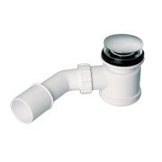 Сифон для душевого поддона McAlpine HC26CLCP Clik-Clak накладка из латуни 70х40/50 мм А0047349