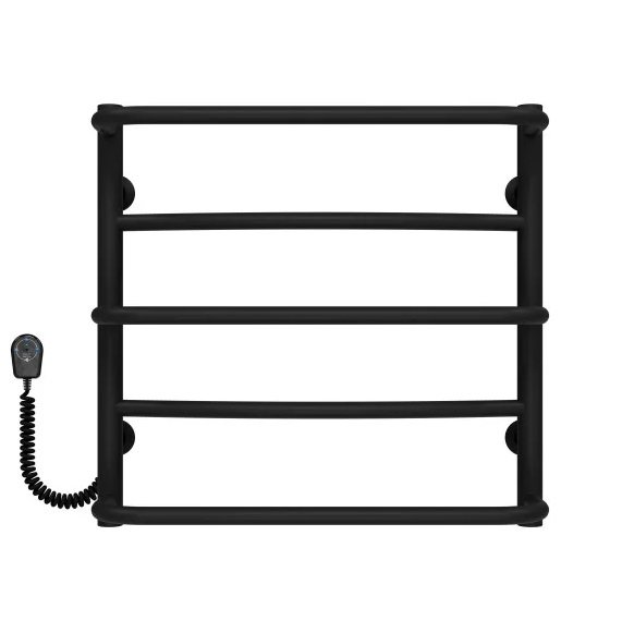 Электрический полотенцесушитель Deffi Аквамикс П5 500х500 левое подключение черный C.AM.50.50.5.E.B.L.5