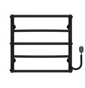 Электрический полотенцесушитель Deffi Аквамикс П5 500х500 правое подключение черный C.AM.50.50.5.E.B.R.5