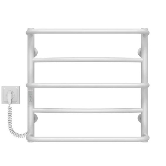 Електрична сушарка для рушників Deffi Аквамікс П5 500х500 ліве підключення WD03 білий C.AM.50.50.5.E.W.L.3