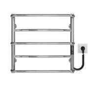 Електрична сушарка для рушників Deffi Аквамікс П5 500х500 праве підключення JD03 хром C.AM.50.50.5.E.C.R.1