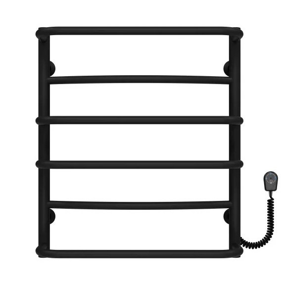 Электрический полотенцесушитель Deffi Аквамикс П6 500х600 правое подключение черный C.AM.60.50.6.E.B.R.5