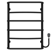 Электрический полотенцесушитель Deffi Аквамикс П6 500х700 правое подключение черный C.AM.70.50.6.E.B.R.5