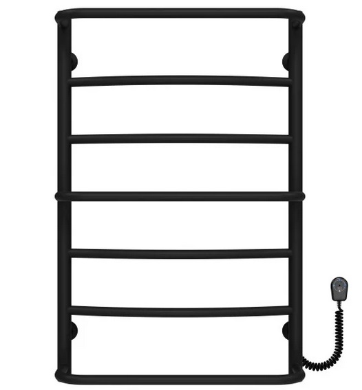 Электрический полотенцесушитель Deffi Аквамикс П7 500х800 правое подключение черный C.AM.80.50.7.E.B.R.5