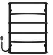 Электрический полотенцесушитель Deffi Аквамикс П6 500х700 левое подключение черный C.AM.70.50.6.E.B.L.5