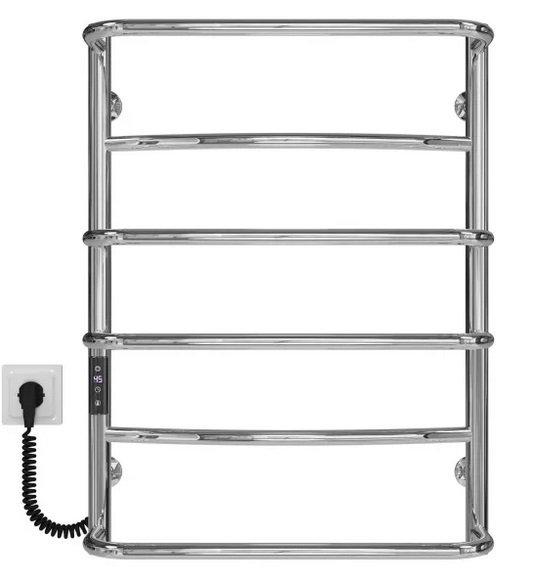 Електрична сушарка для рушників Deffi Аквамікс П6 500х700 ліве підключення JD03 хром C.AM.70.50.6.E.C.L.1