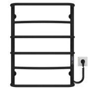 Електросушарка для рушників Deffi Аквамікс П6 500х700 праве підключення JD03 чорний C.AM.70.50.6.E.B.R.1