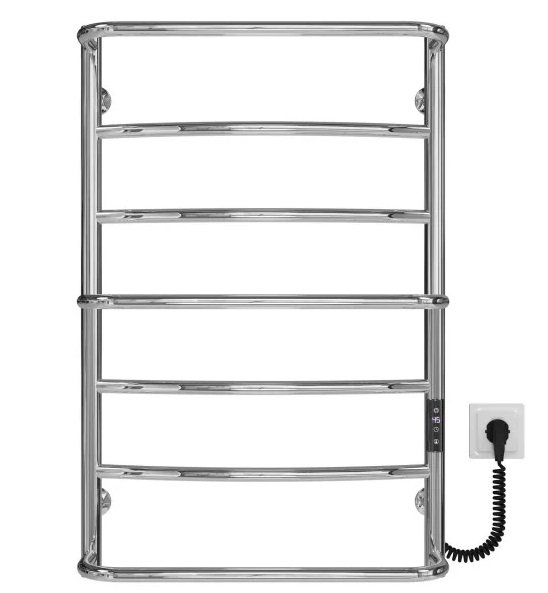 Электрический полотенцесушитель Deffi Аквамикс П7 500х800 правое подключение JD03 хром C.AM.80.50.7.E.C.R.1