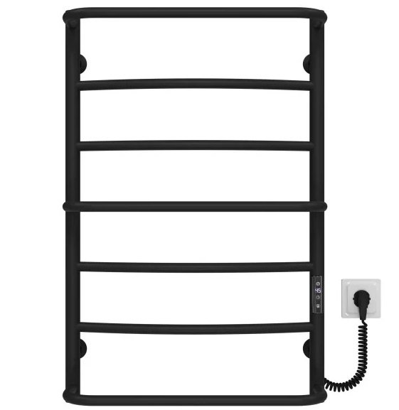 Электрический полотенцесушитель Deffi Аквамикс П7 500х800 правое подключение JD03 черный C.AM.80.50.7.E.B.R.1