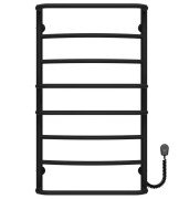 Електросушарка для рушників Deffi Аквамікс П8 500х900 праве підключення чорний C.AM.90.50.8.E.B.R.5