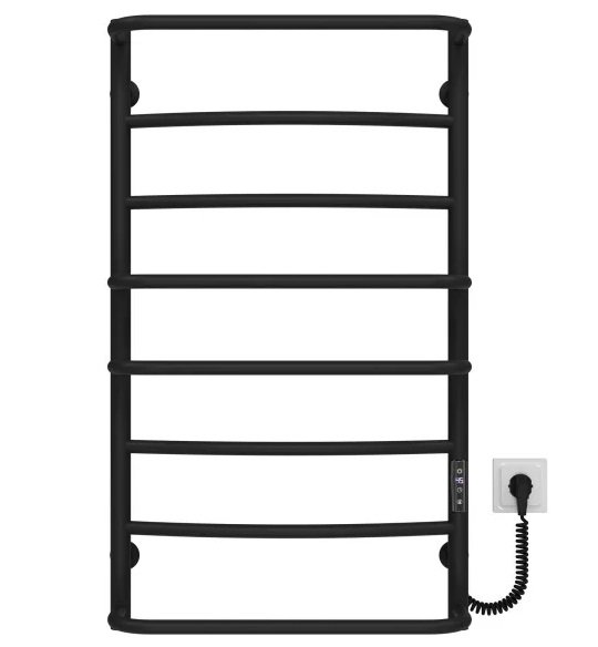 Электрический полотенцесушитель Deffi Аквамикс П8 500х900 правое подключение JD03 черный C.AM.90.50.8.E.B.R.1