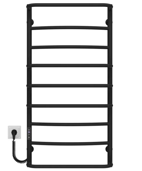 Электрический полотенцесушитель Deffi Аквамикс П9 500х1000 левое подключение JD03 черный C.AM.100.50.9.E.B.L.1