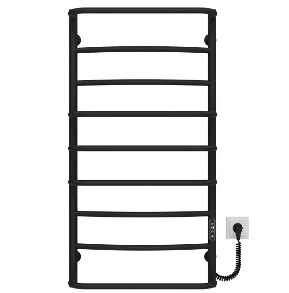 Электрический полотенцесушитель Deffi Аквамикс П9 500х1000 правое подключение JD03 черный C.AM.100.50.9.E.B.R.1