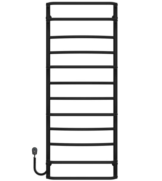Електрична сушарка для рушників Deffi Аквамікс П12 500х1300 ліве підключення чорний C.AM.130.50.12.E.B.L.5
